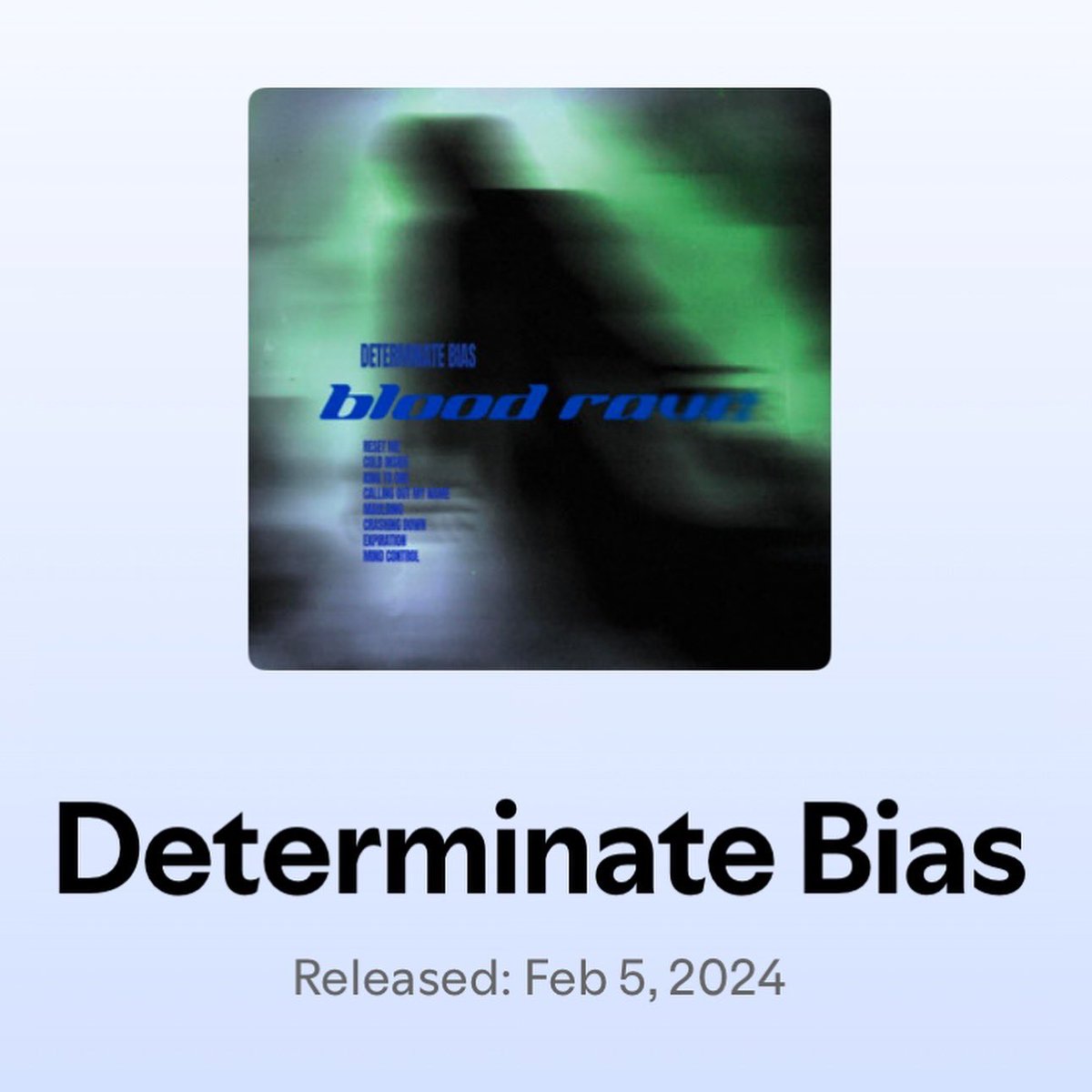 The first Blood Rave drop “Determinate Bias” came out one year ago today! Big shout out if you’ve given it a listen so far 🫡