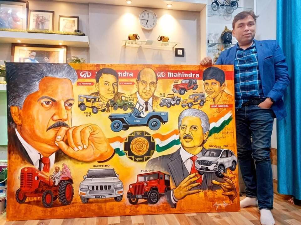 dasjsr's tweet photo. @anandmahindra painting 
Artist Arjun Das, jamshedpur https://t.co/M4hoxPRHuG