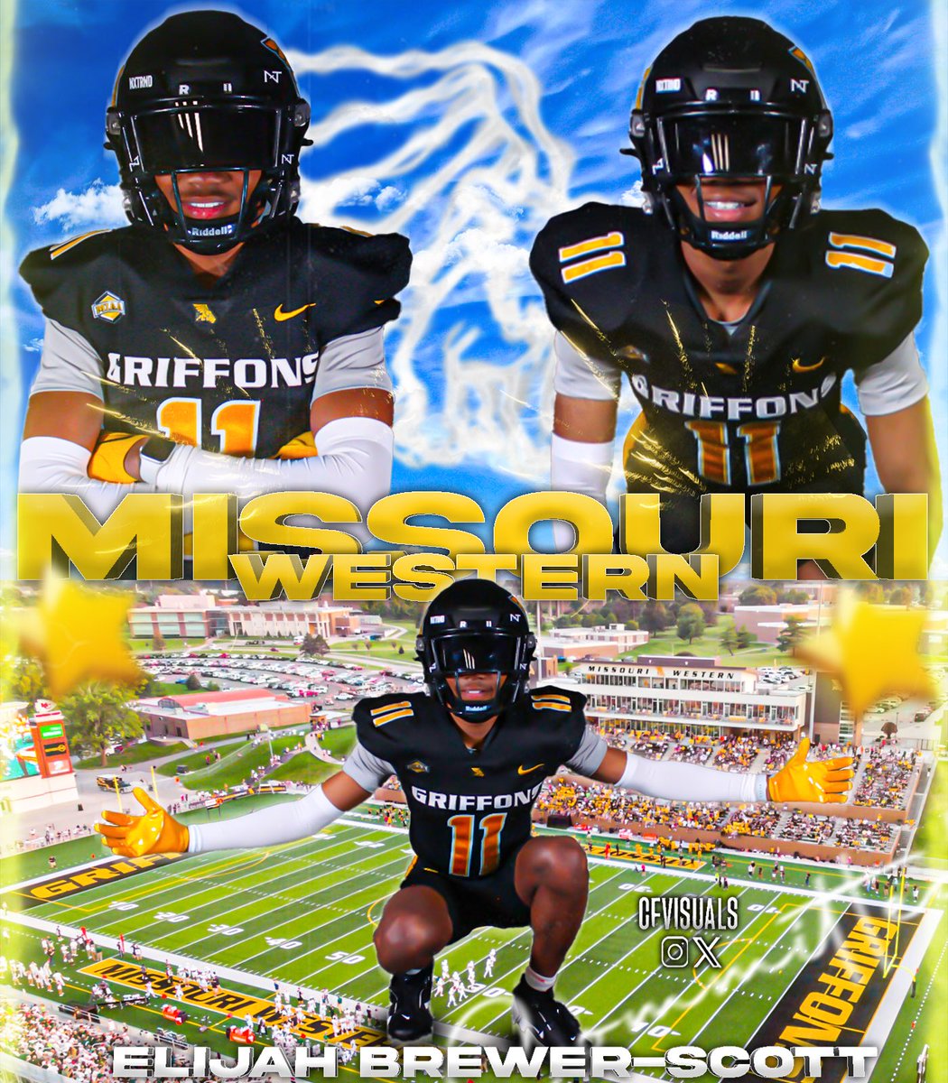 elijahscott881's tweet image. After careful consideration, I am blessed to receive a better opportunity and will be flipping my commitment to Missouri Western, Go Griffons🟡⚫️ #blessed @CoachEmoore @Ebonyscott39 @AJSW24 @ChrisBrooks83 @STMARYS_FB_STL @StMarysDragons @TylerFenwick2