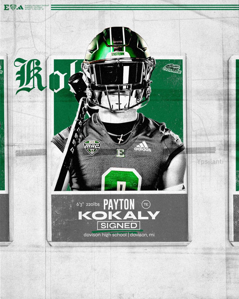 Eastern Michigan Football (@emufb) on Twitter photo Staying right at Home! 🏠
<a href="/paytonkokaly1/">Payton Kokaly</a> just made it OFFICIAL! 🦅
#ETOUGH ⛓️ #25OVERDRIVE Staying right at Home! 🏠
<a href="/paytonkokaly1/">Payton Kokaly</a> just made it OFFICIAL! 🦅
#ETOUGH ⛓️ #25OVERDRIVE