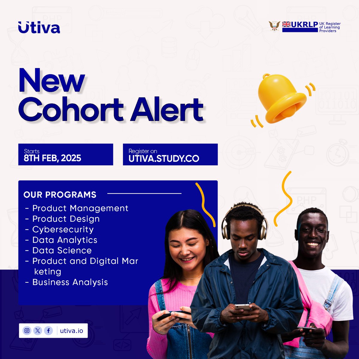 utiva_io's tweet image. Ready to level up? Our 8th February cohort is just around the corner! 🔥
💻 Learn cutting-edge skills in:

Product Management
Data Analytics
Cybersecurity
Digital Marketing &amp;amp; more!

Swipe up to join us! utiva. study.co

#utiva #TechPrograms #UpSkill #TechCareer…