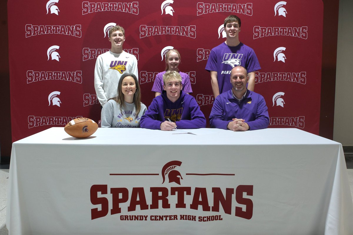 gcspartans's tweet photo. Congratulations to Tiernan Vokes. He plans to play football at the University of Northern Iowa. We wish you the very best. #spartanpride https://t.co/SWzaBcdkee
