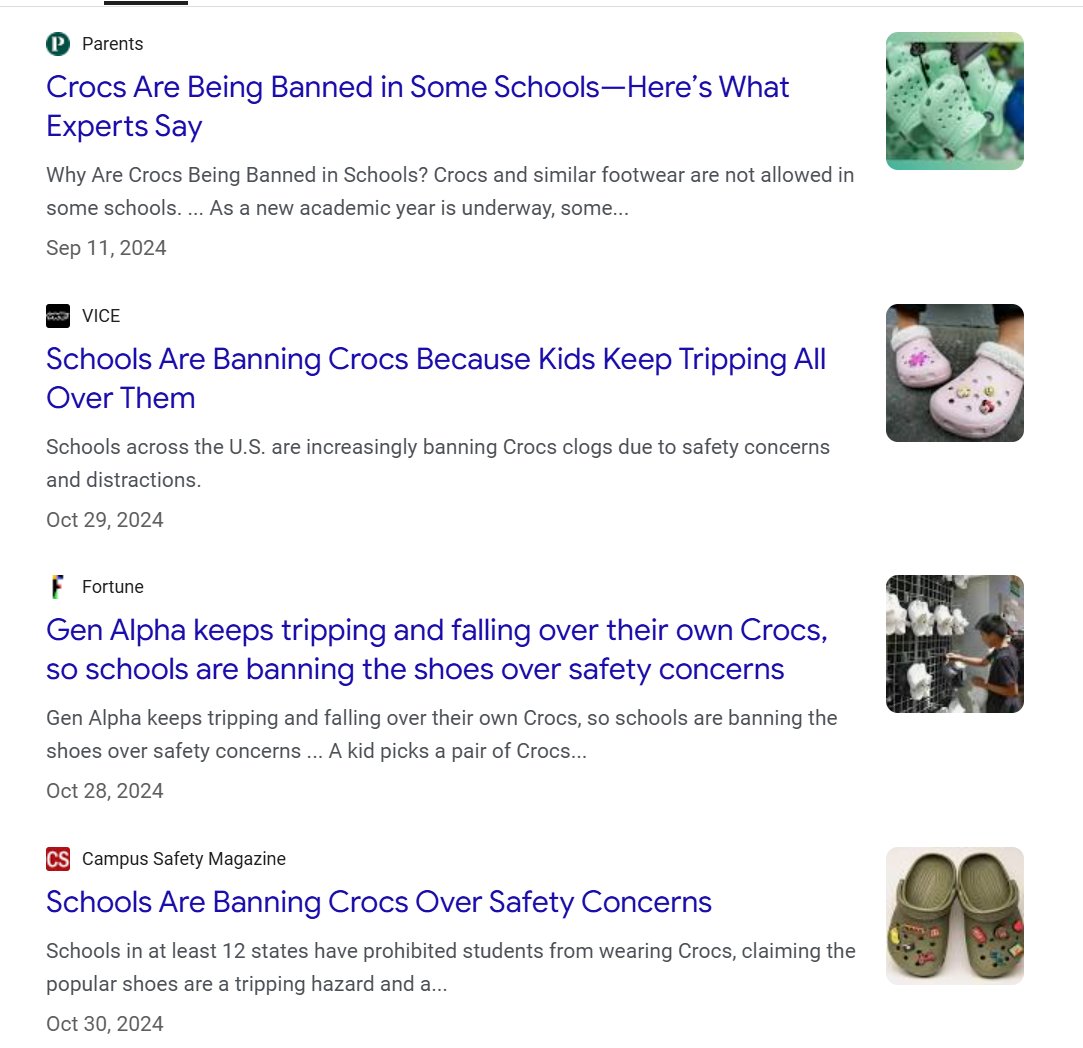 tickerplus's tweet image. $CROX Crocs 🐊 are being negatively impact from various school bans across the nation... leading US "Crocs" search interest to decline by nearly 20% year-over-year and still falling 📉... This is a value trap folks! Follow the data carefully. #Crocs #AltData
