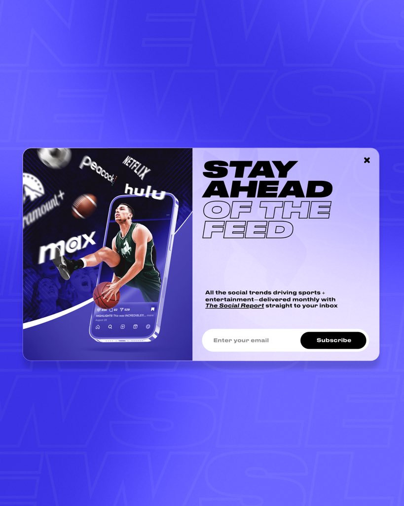 STNDigital's tweet photo. Stay on top of the game! Subscribe to our monthly newsletter, for all the latest trends in sports and entertainment. 

Get the insights delivered straight to your inbox. Don’t miss out!

https://t.co/as8ofULlGJ https://t.co/1UwslBgG5d