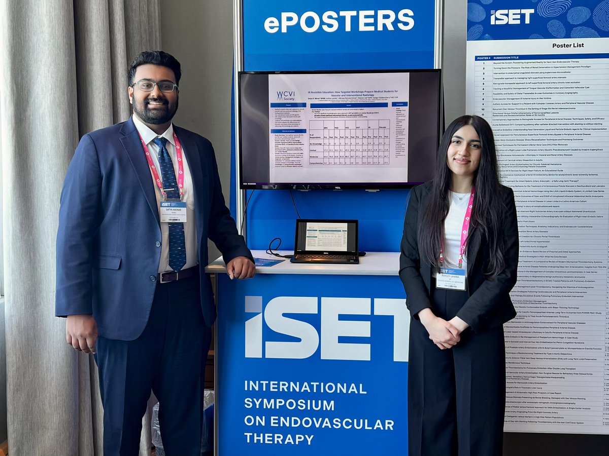 SatyaMorar's tweet photo. Had a great time at @ISETNews catching up with friends in the warm weather and watching some amazing live cases! 

Among other projects, our @WCVISociety team presented the year 1 data from our #VIRad Sub-I interactive sessions.

Check it out in Feb JVIR! https://t.co/vcr6lNAF9h https://t.co/lblMc41A7q