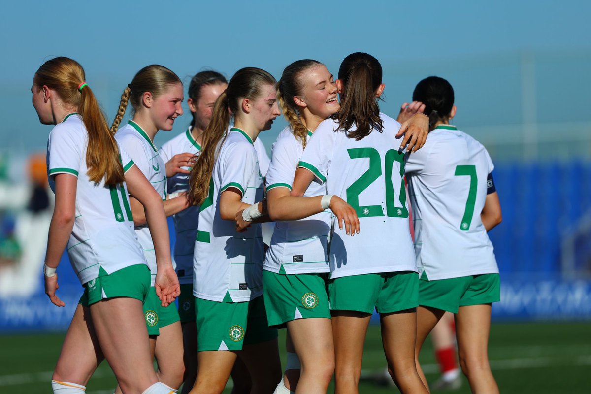 IrelandFootball's tweet photo. A 3-2 victory for our WU17’s against Hungary today in Spain ☀️

Lauren Bowe (2) and Madison McGuane got on the scoresheet to deliver the win 💪

The squad will face Hungary again this Saturday in a second international friendly 👌

📷 Gerry Scully | #COYGIG | #IRLWU17 https://t.co/nKNqUd98pl