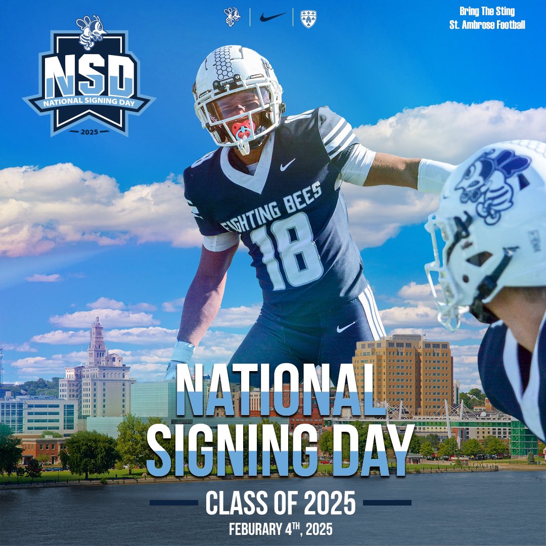 It’s National Signing Day! 

The Fighting Bees Family is proud to Welcome Home our current Class of 2025 SAU Football signees! 🐝🏈🖊️

#BringTheSting #GoBees #NSD25