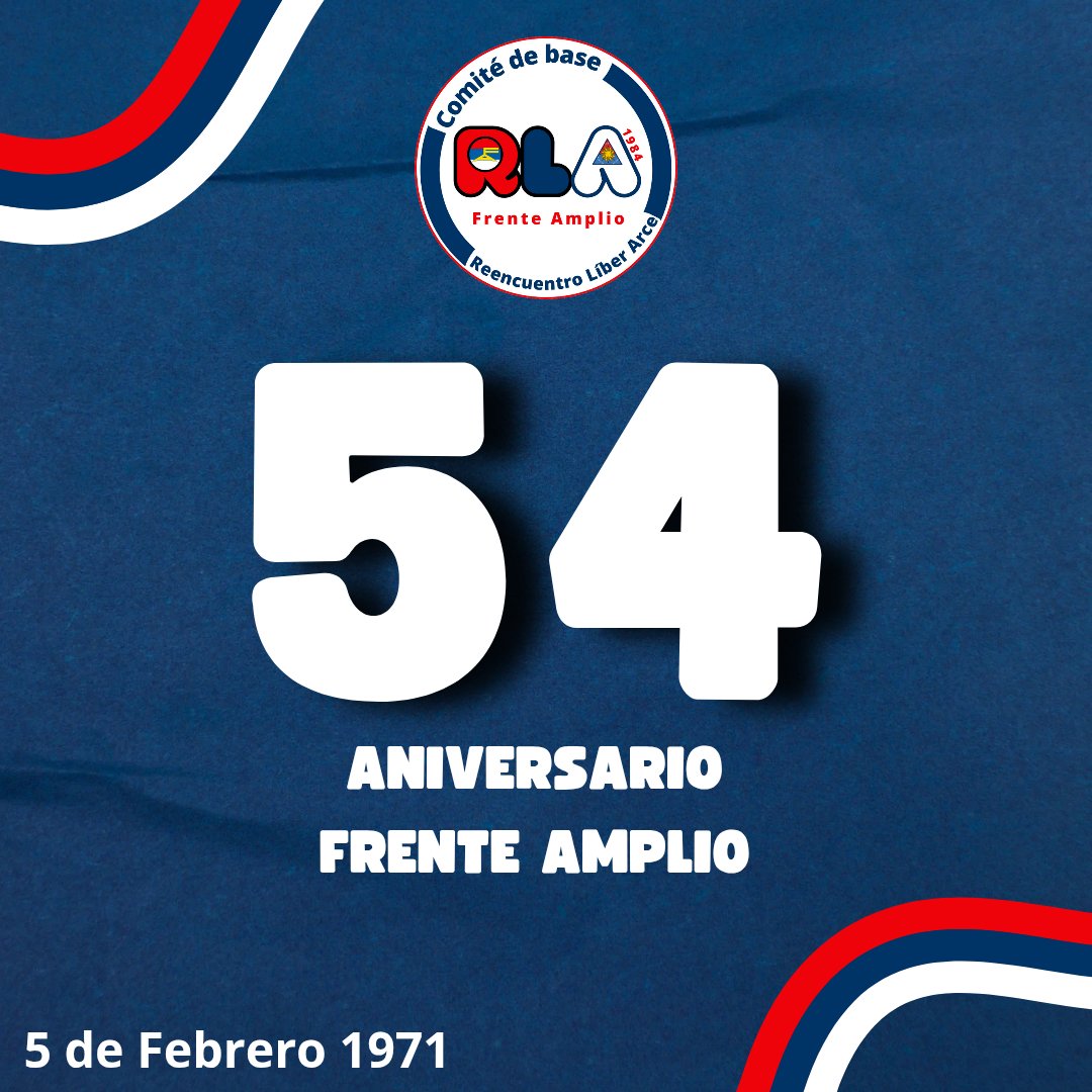 A 54 años de la fuerza política que marcó un antes y un después en la conquista de derechos, justicia social y una sociedad más igualitaria para todos/as los/as uruguayos/as!!

 "¡Los más infelices serán los más privilegiados!"
 J.G Artigas
