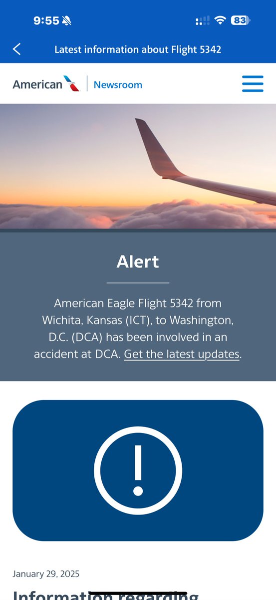 What the heck @AmericanAir? I’m headed to DCA. The last thing I want to be reminded of is this cra