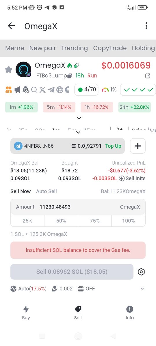 CryptoYassko's tweet photo. @EATrading0 شباب الله ينور عليكم اشتريت عملة بكل رصيدي وأريد أبيعها لاكن يطلبون مني رسوم البيع ولم يتبقى عندي ولا دولار 
إخوان أنا محتاج دولار واحد وأرجعه لصاحبه عند إتمام البيع 
المرجو منكم مساعدتي 
لقد وصل الربح أكثر من 60% https://t.co/6gp616eN1N