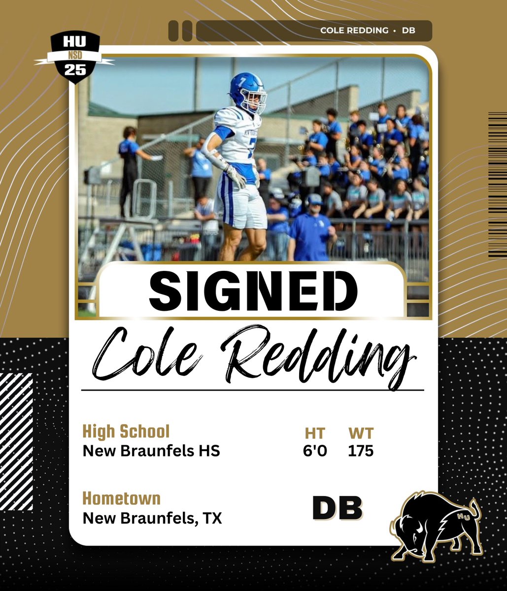 Cole Redding is officially a Bison!