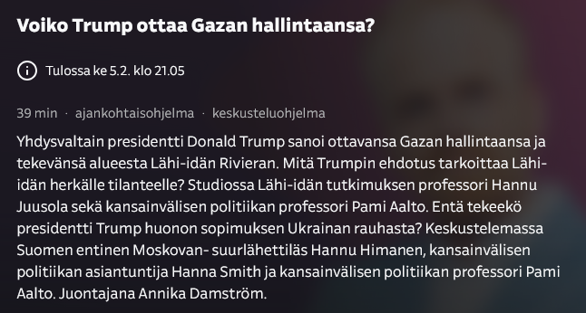 pahkeinen's tweet photo. Mitäs tänään tarjoaa #yleastudio? Trump vai Gaza? No helvetti, laitetaan samaan pakettiin!
Case #KimmoKiljunen onkin jo syytä vapauttaa median jatkuvalta piinalta. https://t.co/YDBFndmn94