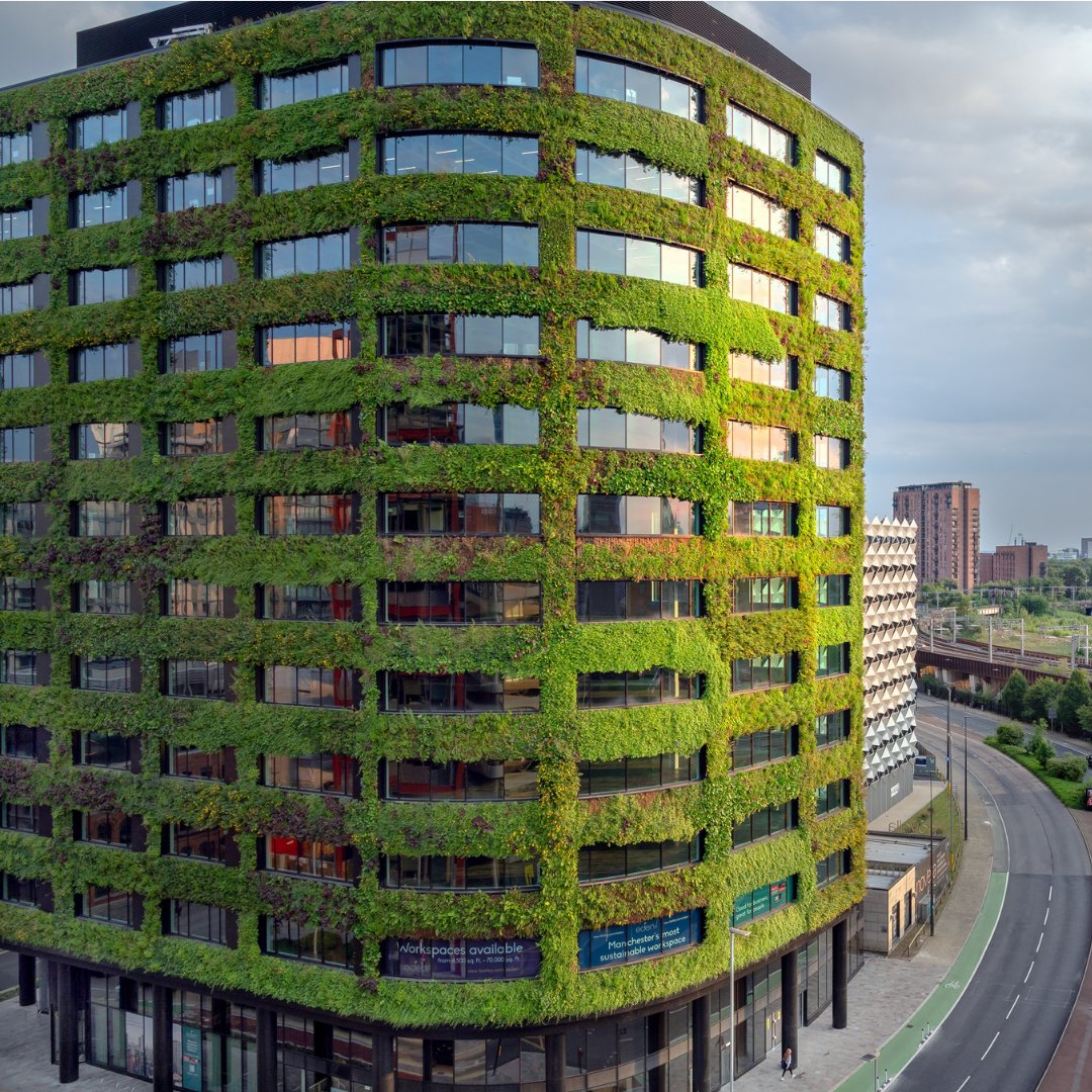Our next finalist for Building of the Year is Eden!

Eden is a £36 million, 115,000 sq ft 12-storey workspace, developed by ECF – a joint venture between Muse, Legal &amp; General and Homes England – and based in New Bailey, Salford.

Read more here: gmchamber.co.uk/news-opinions/…