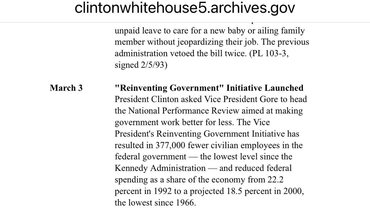 Remember when Bill Clinton fired 377,000 Federal Employees in order to streamline and restructure government and nobody said a word?

<a href="/elonmusk/">Elon Musk</a>