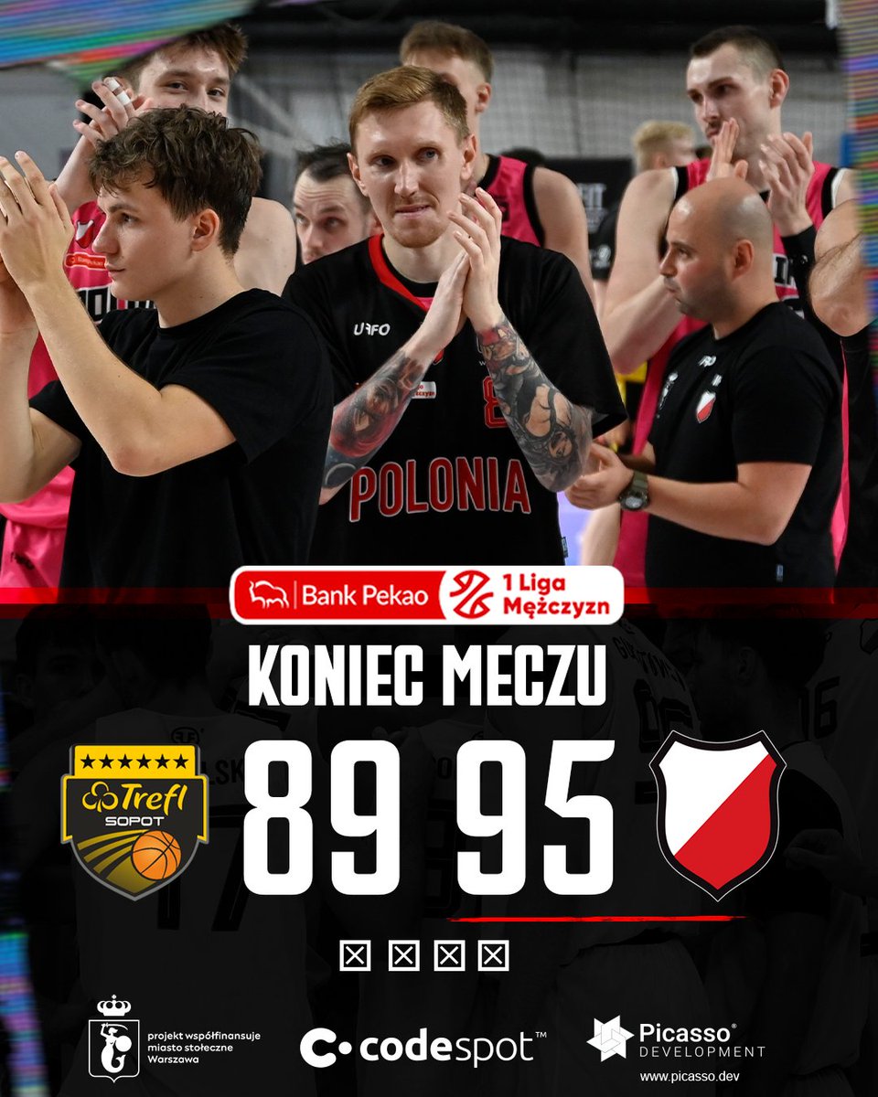 kkspolonia's tweet image. Brawo drużyna!
Wygrywamy w Sopocie 89-95!
#KKSPolonia #mstWarszawa, #miastoWarszawa, @warszawa
Partnerem technicznym zespołu jest marka UFFO