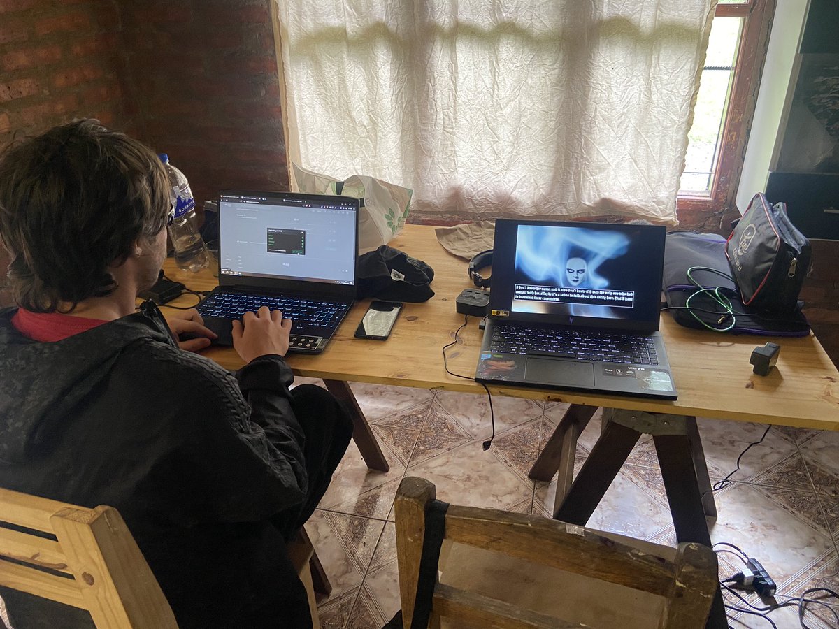 gabriel_koi's tweet image. MINTING MY NEW COLLAB “There Is A Legend” w/ @____elbi . 

1/1 on @objktcom  —- made during @SEED_dao x @BosqueGracias art residency patagonia 2025 

LIVE MINTING. MINT IS A RITUAL.