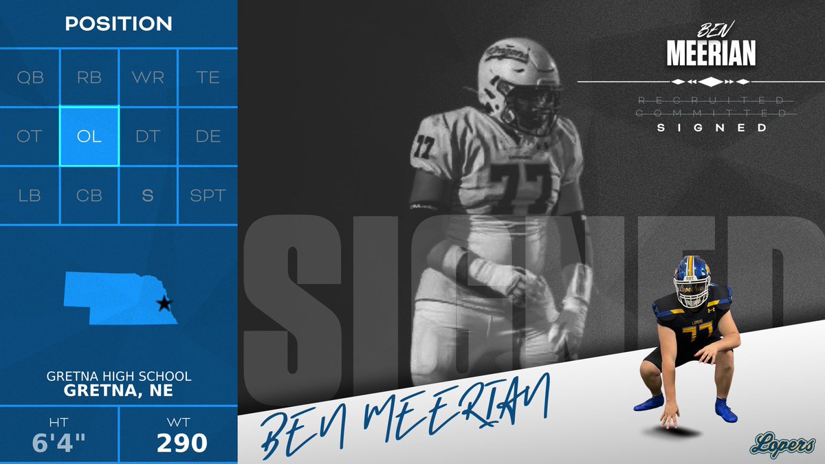 Front five just got stronger. Welcome, <a href="/BenMeerian/">Ben Meerian</a> to the Loper family.

#TeamOverMe