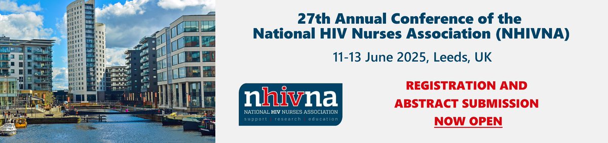 The NHIVNA annual conference is in Leeds on 11th to 13th June.
Registration and abstract submission is now open.
You can find further information on the conference website nhivna.org/AnnualConferen…
#NHIVNA2025