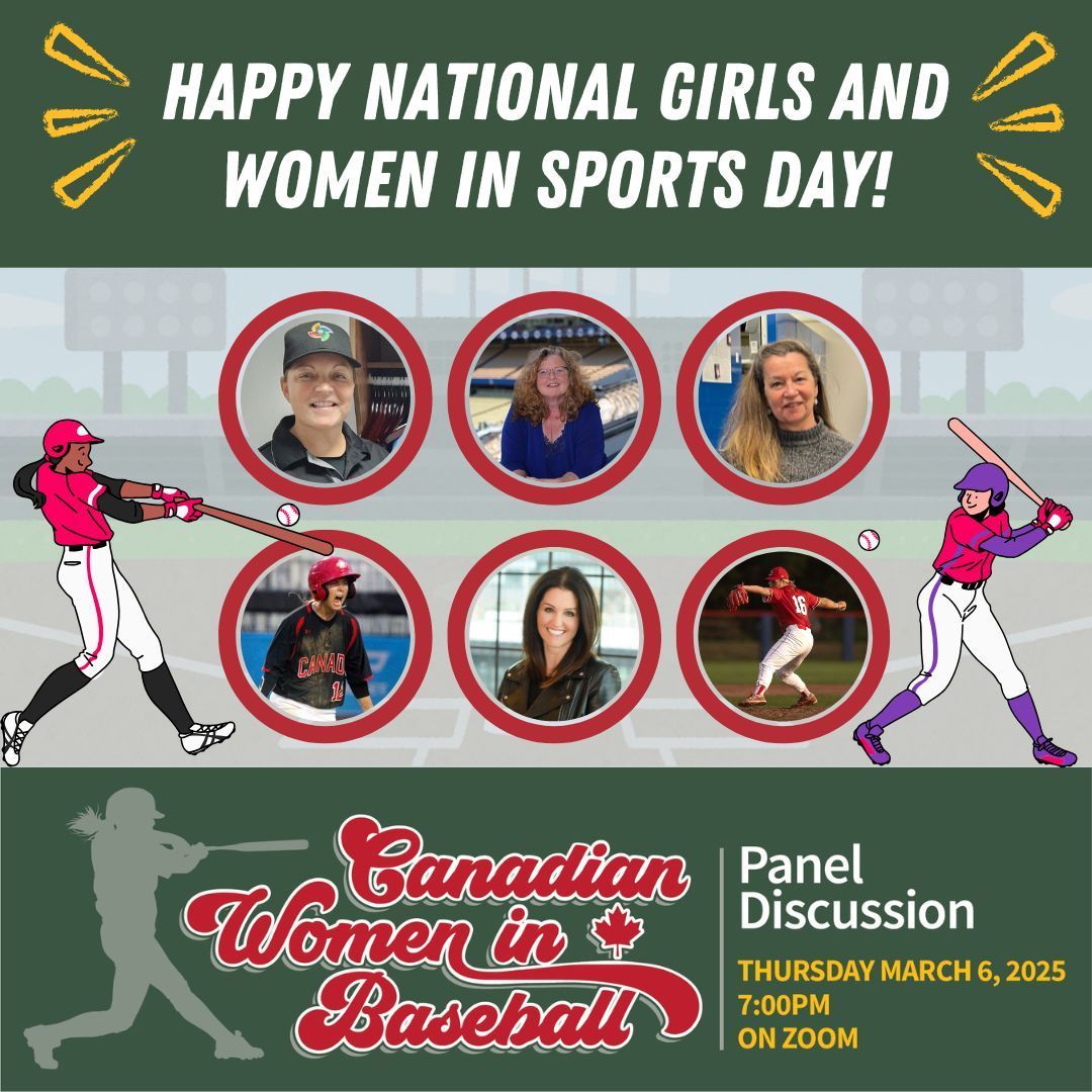 CDNBaseballHOF's tweet image. Happy National Girls and Women in Sports Day! 🎉⚾  Today, we celebrate the achievements of female athletes, recognize the impact of sports participation for women and girls, and honour the ongoing fight for equality in sports.

Join us on Thursday, March 6, at 7 PM EST for a…