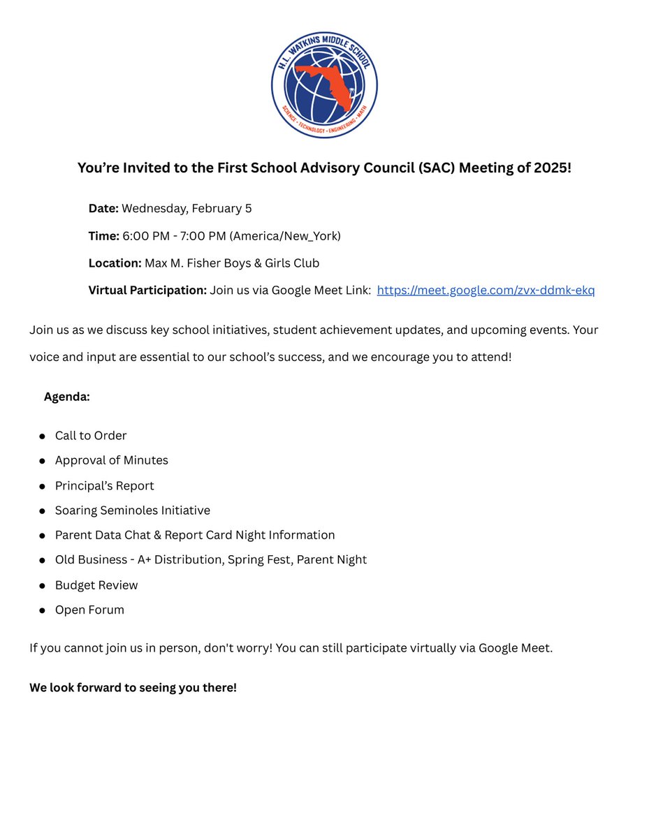HL Families, see you tonight at Max Fisher Boys and Girls Club for SAC ⁦<a href="/presleycharles/">Dr. Presley Charles</a>⁩