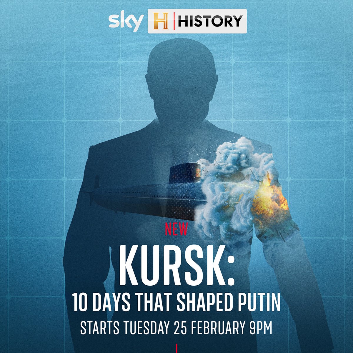 An explosion onboard a Russian sub leaves 118 men trapped, setting off a chain of events that would define a new president into the authoritarian ruler we see today. 

This is #KURSK: 10 Days That Shaped Putin.

📺 Starts Tuesday 25 February 9pm