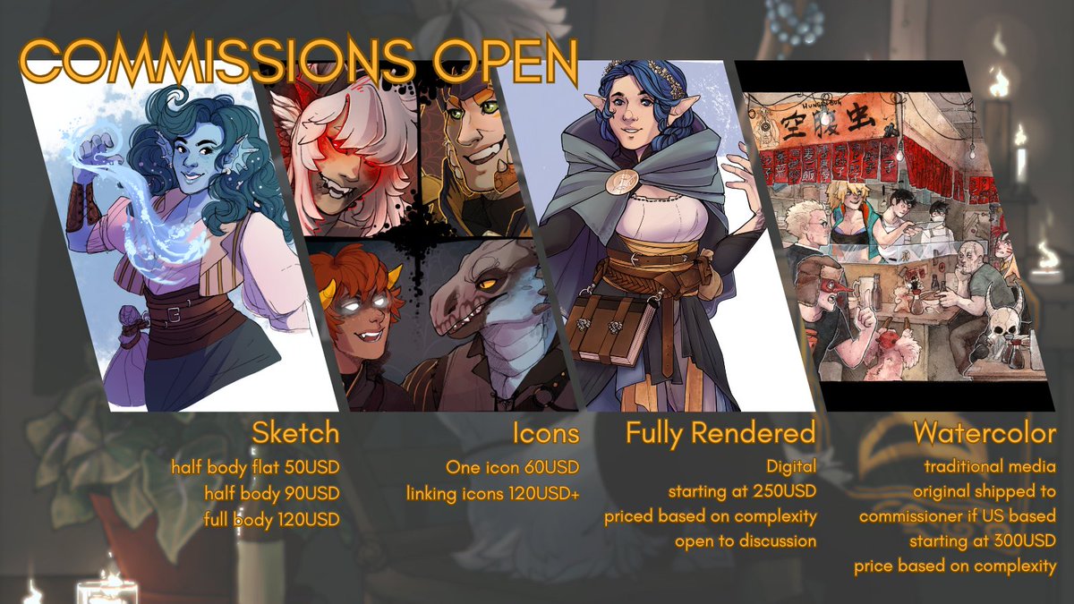 GENERAL COMMS OPENING ✨✨

end of March Due Date for anything taken though the following form
docs.google.com/forms/d/e/1FAI…

Please boost 👏✨✨