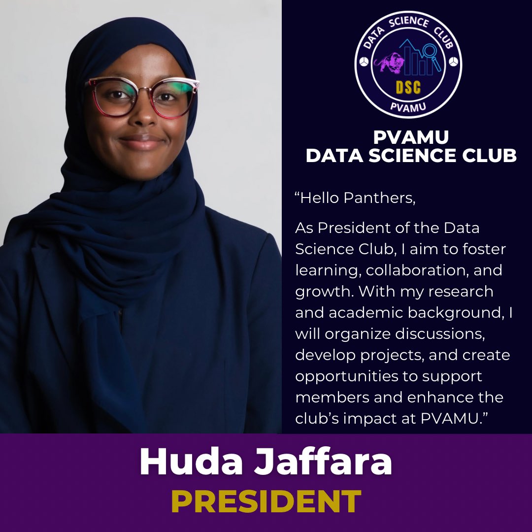 PVAMU_DSC's tweet photo. Introducing our new President. Welcome to the leadership team and good luck with your new position. We trust you will lead our club to the next level! https://t.co/sV1D1hZ3f1