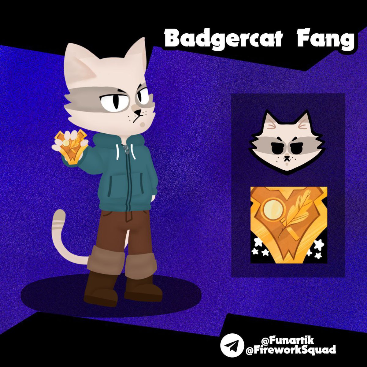 ChristmasCollab's tweet photo. 1 skin of my collection "Hyperfixation"- Badger Fung!
The badger was investigating a case in a nearby forest and the evidence led him to Starr park, he immediately guessed that something was wrong with this place but did not manage to get out
#BrawlStars #Bargercat #Fang https://t.co/kuwIKSDgSf