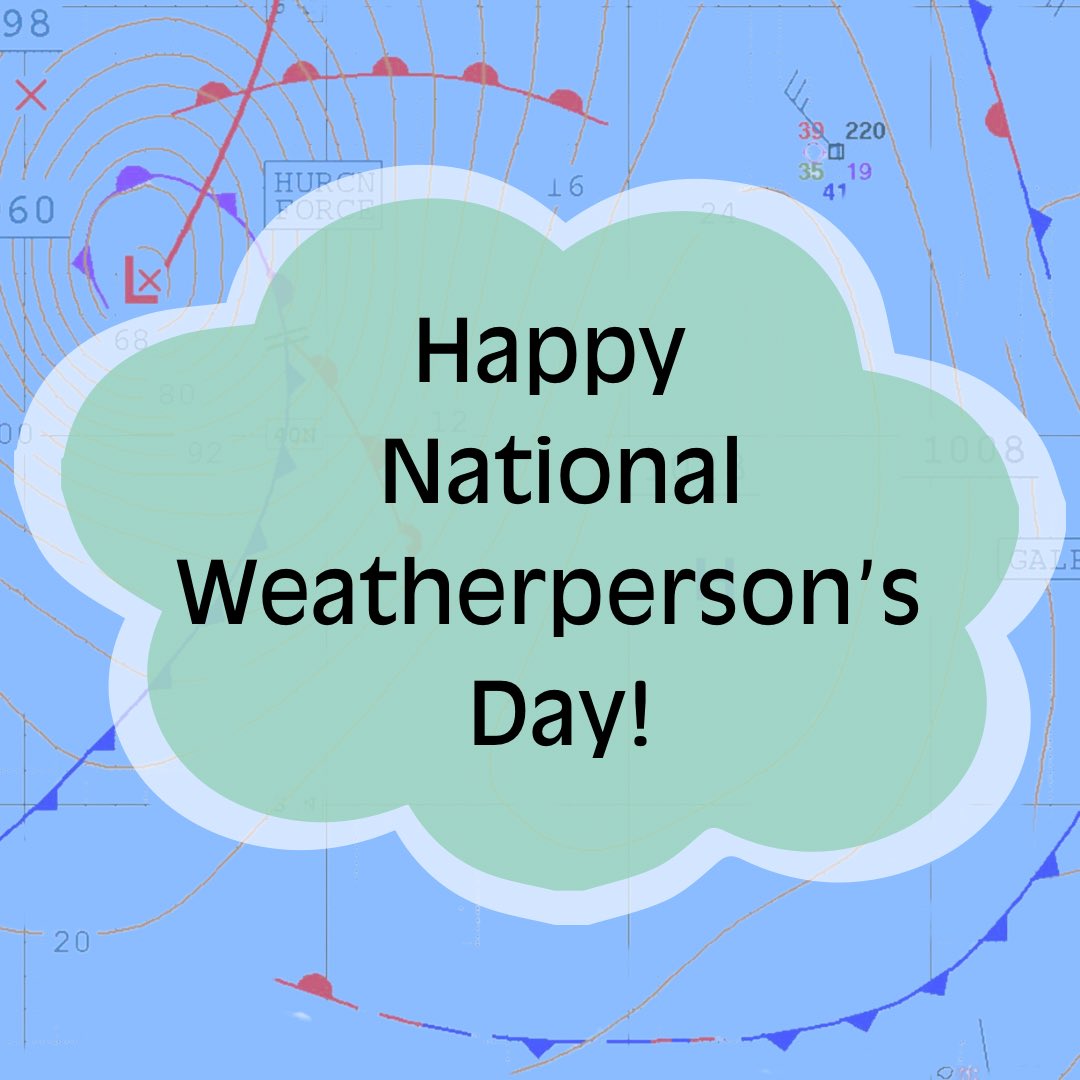 AMS_WAF's tweet image. Happy National Weatherperson’s Day! 🌦️⚡️🌪️🌊