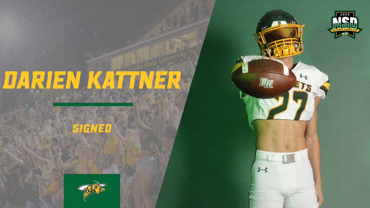 BHSU Football (@bhsufb) on Twitter photo Welcome to The Hills, Darien Kattner! π²π
π | San Tan Valley, Arizona
π | Queen Creek High School
π | Defensive Back
π | 6'0"
βοΈ | 160
π± | <a href="/Darienkattner28/">Darien Kattner</a>
#NSD25 #PlayInTheHills25 #WEoverME Welcome to The Hills, Darien Kattner! π²π
π | San Tan Valley, Arizona
π | Queen Creek High School
π | Defensive Back
π | 6'0"
βοΈ | 160
π± | <a href="/Darienkattner28/">Darien Kattner</a>
#NSD25 #PlayInTheHills25 #WEoverME