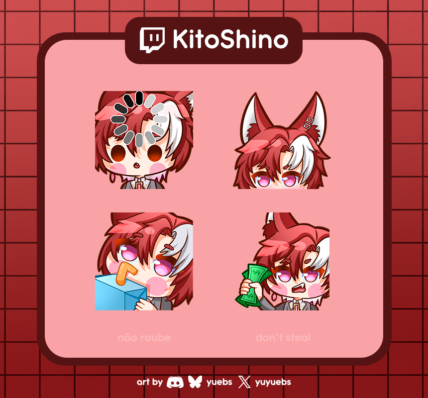 yuyuebs's tweet photo. Comissão para @Kiito00 

Obrigada pela confiança, aproveite os emotes ❤️

Garanta seus emotes únicos aqui por um precinho super em conta: https://t.co/puKtLQU1hf 

#emotes #twitchemotes #comissionsopen #BRart #vtuber #vtuberbr #art #comissõesabertas #Vtuberart #Chibi #chibiart https://t.co/UsTW7Trf1R