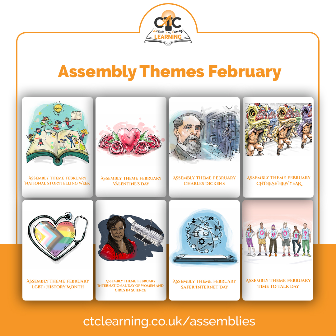 CTC_Learning's tweet image. Our February Assemblies are now available on our site ctclearning.co.uk. Save yourself the planning time and download one of our ready prepared and resourced assemblies.