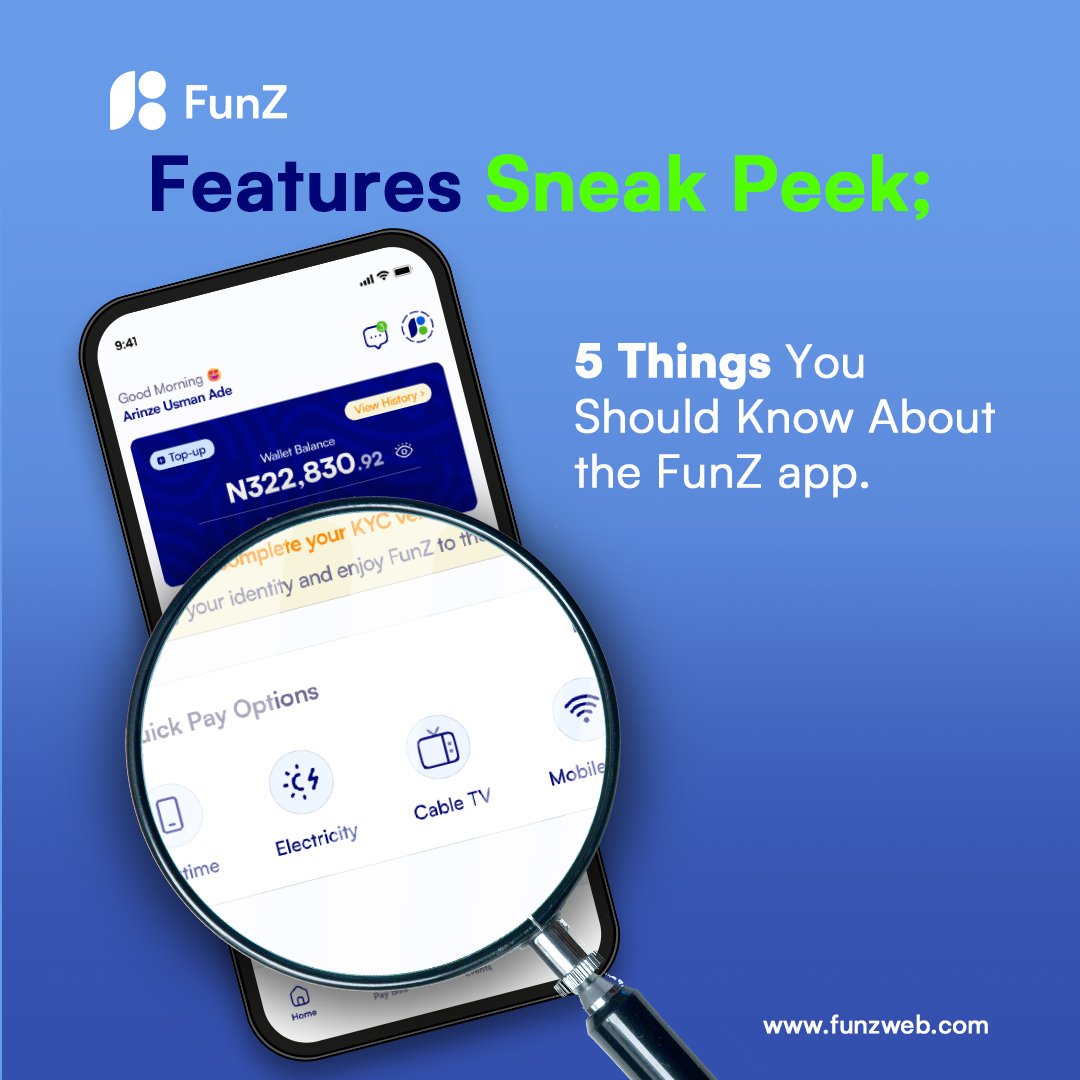 FunZ_NG's tweet image. FunZ App is Coming! 🚀 

Take a sneak peek at the FunZ app features that will take your lifestyle experience to the next level. 

Stay tuned. Your fun just got an upgrade!💃😉

 #FunZApp #ComingSoon #FundYourFunWithFunZ

A Thread.