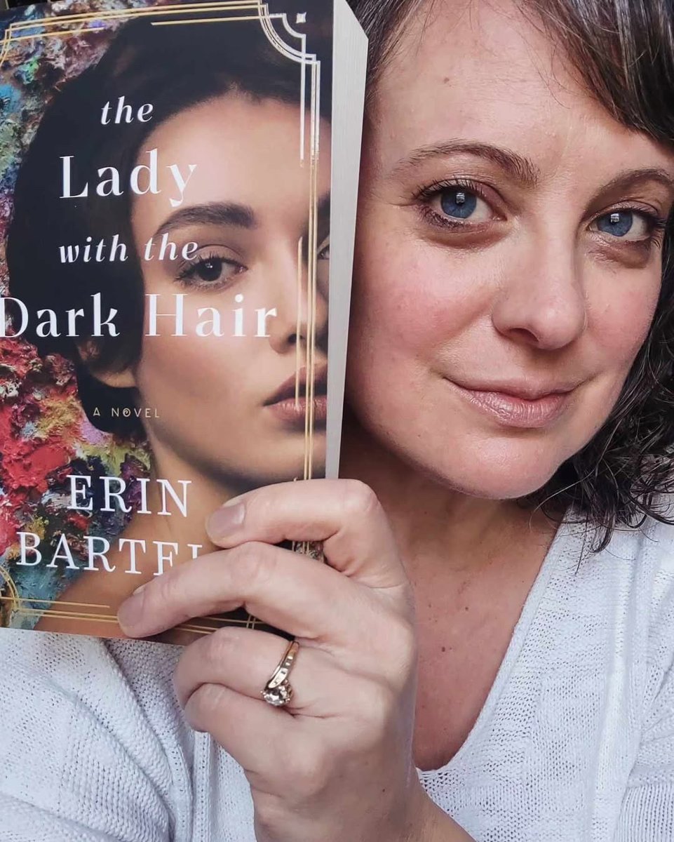 GVSUalum's tweet photo. A huge congratulations to Erin Bartels ’01 on her novel The Lady with the Dark Hair being named a Michigan Notable Book for 2025 by the Library of Michigan!📚 Check out all of her books on our GVSU Alumni Authors Directory at https://t.co/wjmBFaBGG1 https://t.co/IdkDYI0VPD