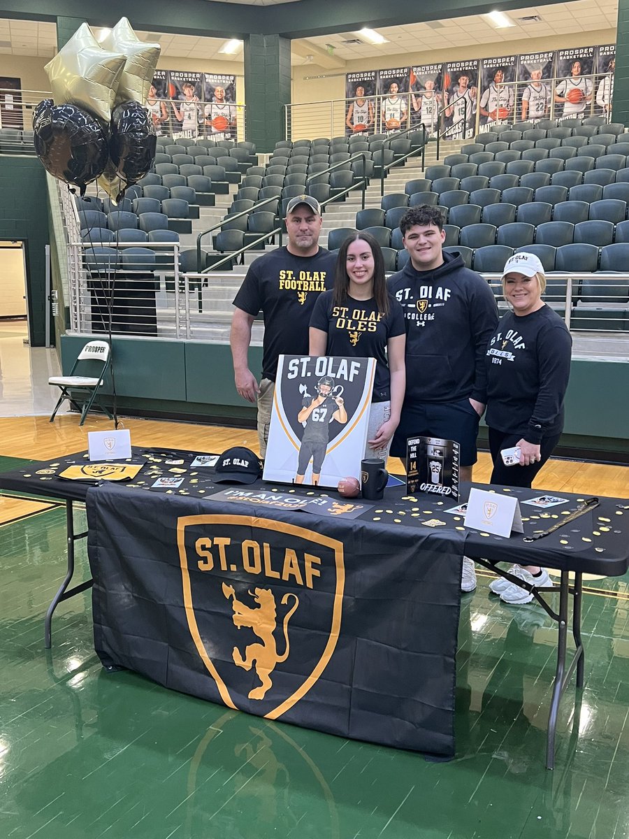 Saxon Niese (@saxon_niese) on Twitter photo National Signing Day! No better way to enjoy this moment than with family, friends, coaches and teammates! Looking forward to the next four years! #UmYahYah <a href="/StOlafFB/">St. Olaf Football</a> <a href="/ProsperEaglesFB/">Prosper Eagles FB</a> <a href="/JamesKilian/">James Kilian</a> <a href="/StolafRBC/">Eric Pulley</a> <a href="/Coach_MPaulson/">Matthew Paulson</a> <a href="/CoachSteamroll/">Coach Brian Thompson</a> <a href="/Coach_Moore5/">Tyler Moore</a> <a href="/Coach_Hill2/">Malcolm Hill</a> National Signing Day! No better way to enjoy this moment than with family, friends, coaches and teammates! Looking forward to the next four years! #UmYahYah <a href="/StOlafFB/">St. Olaf Football</a> <a href="/ProsperEaglesFB/">Prosper Eagles FB</a> <a href="/JamesKilian/">James Kilian</a> <a href="/StolafRBC/">Eric Pulley</a> <a href="/Coach_MPaulson/">Matthew Paulson</a> <a href="/CoachSteamroll/">Coach Brian Thompson</a> <a href="/Coach_Moore5/">Tyler Moore</a> <a href="/Coach_Hill2/">Malcolm Hill</a>