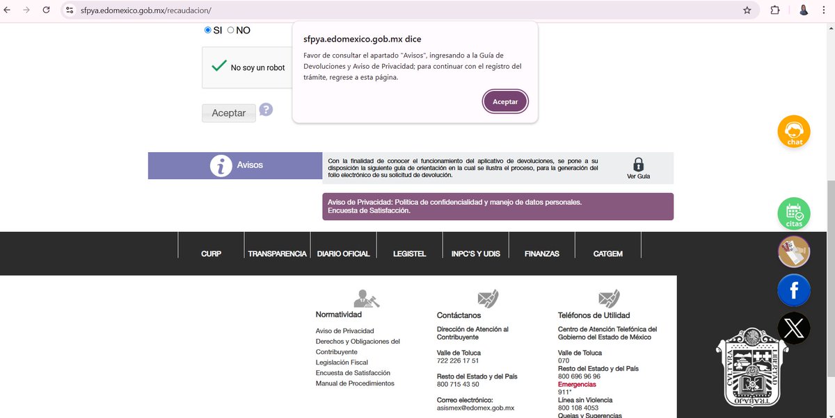 MonnFi's tweet photo. @ContribuyenteEM Por qué la página web no deja iniciar el proceso de devolución??? https://t.co/RnVBwTg8tl