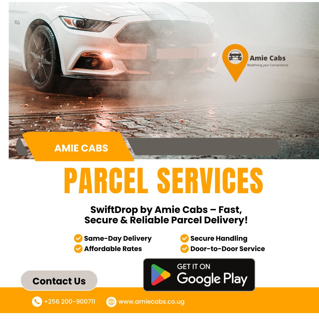AmieCabs's tweet image. 🚀 Need it there fast? We’ve got you! 

From urgent documents to special deliveries, SwiftDrop by Amie Cabs ensures secure, same-day parcel delivery—affordable, reliable, and hassle-free!

📞Call +256 200-900711 or book instantly via our Google Play app!
#SwiftDrop #AmieCabs 📦