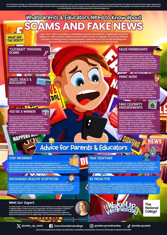 Ofcom suggest 3.5 million children view online scams 🔐. Learning to recognise the tactics and protect youngsters is crucial! 📖🛡️ Our friends <a href="/wake_up_weds/">Wake Up Wednesday</a> #WakeUpWednesday explain how! 🙌 <a href="/IDS3to18/">Idris Davies School 3_18</a> <a href="/fcwpa/">Fochriw Primary</a> <a href="/bawelps/">Bryn Awel Primary School</a> <a href="/PrimaryWhite/">White Rose Primary</a> <a href="/Phip_Primary/">Phillipstown Primary</a> <a href="/UpperRhymneyPS/">Upper Rhymney</a> #TogetherStronger