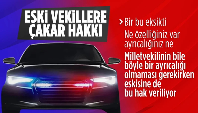 🔴CHP'lilerin ısrarı üzerin eski milletvekillerine çakar ve geçiş üstünlüğü onayı çıktı.

▪️CHP milletvekilleri Uğur Bayraktutan ile Gülizar Biçer Karaca'nın girişimleri sonucu, eski milletvekillerine çakar lamba kullanma ve geçiş üstünlüğü izni verildi.
