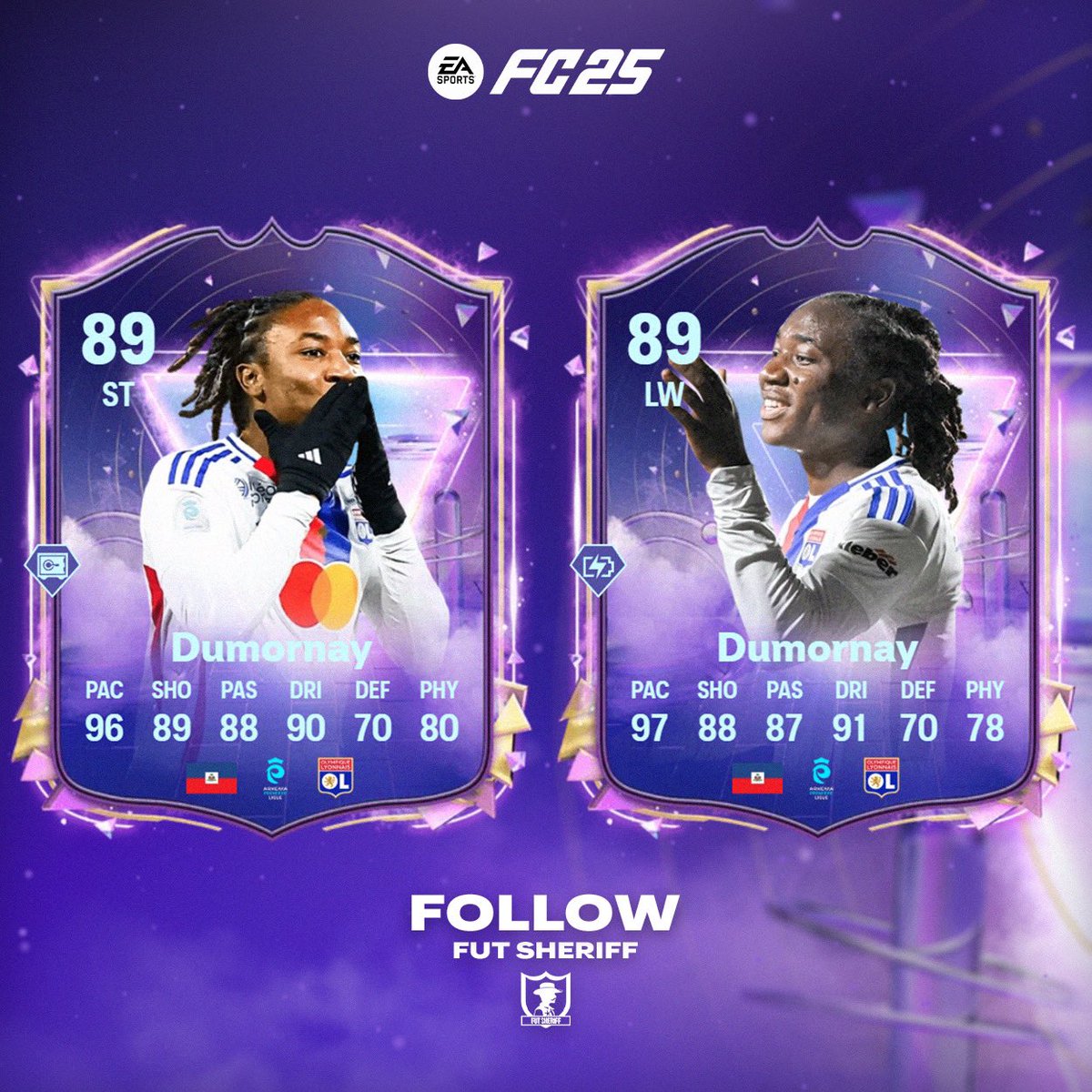 FutSheriff's tweet photo. 🚨Dumornay DUO SBC OFFICIAL STATS 👀

Coming soon✅#FC25 https://t.co/EimuYeDW9o