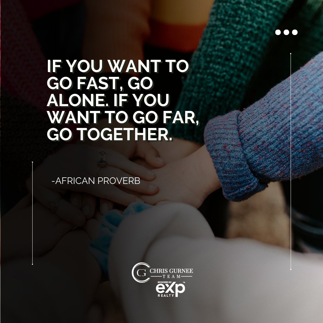 chrisgurnee112's tweet photo. Solo endeavors may yield quick results, but true success and sustainability come from collaboration, teamwork, and shared effort.

#chrisgurneeteam #exprealty #motivational #realestate https://t.co/vD2MlIKN96