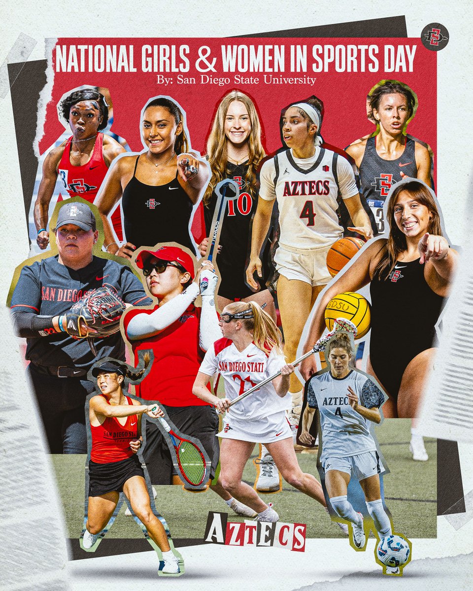 San Diego State Aztecs (@goaztecs) on Twitter photo Happy National Girls & Women in Sports Day!
Today, we celebrate the incredible female student-athletes, coaches and administrators of <a href="/SDSU/">San Diego State University</a> athletics!
#GoAztecs x #NGWSD25 Happy National Girls & Women in Sports Day!
Today, we celebrate the incredible female student-athletes, coaches and administrators of <a href="/SDSU/">San Diego State University</a> athletics!
#GoAztecs x #NGWSD25
