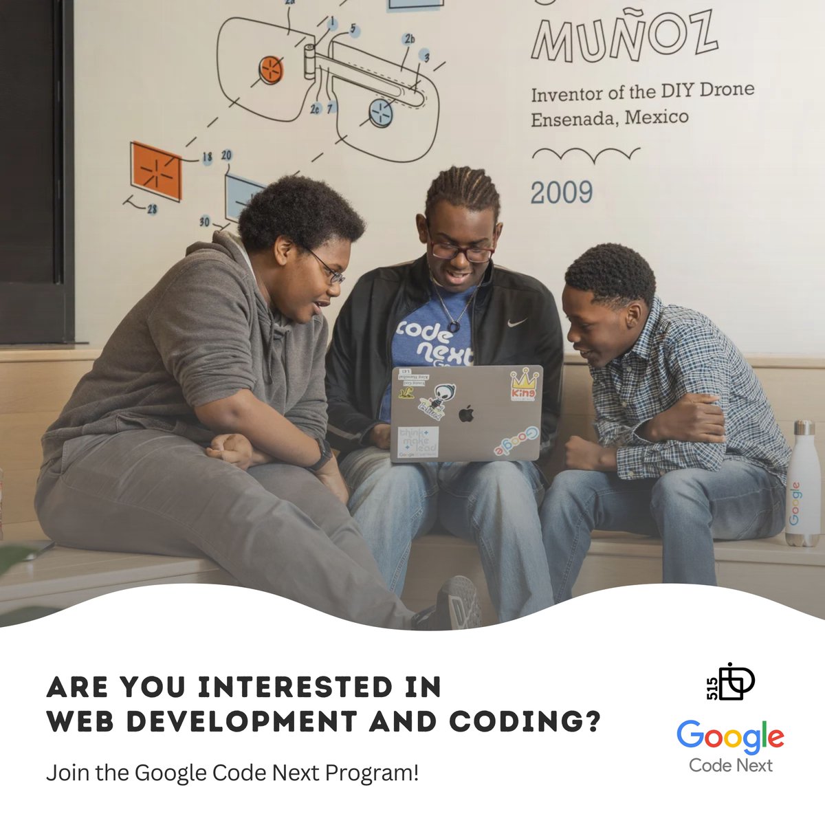 Pi515_IA's tweet image. Love coding, game design, and building websites? Join Google Code Next!

This is your chance to learn Web Development and creative coding!

🔗 Sign up now: ow.ly/nFqS50UTvY1

#GoogleCodeNext #Coding #GameDesign #WebDevelopment