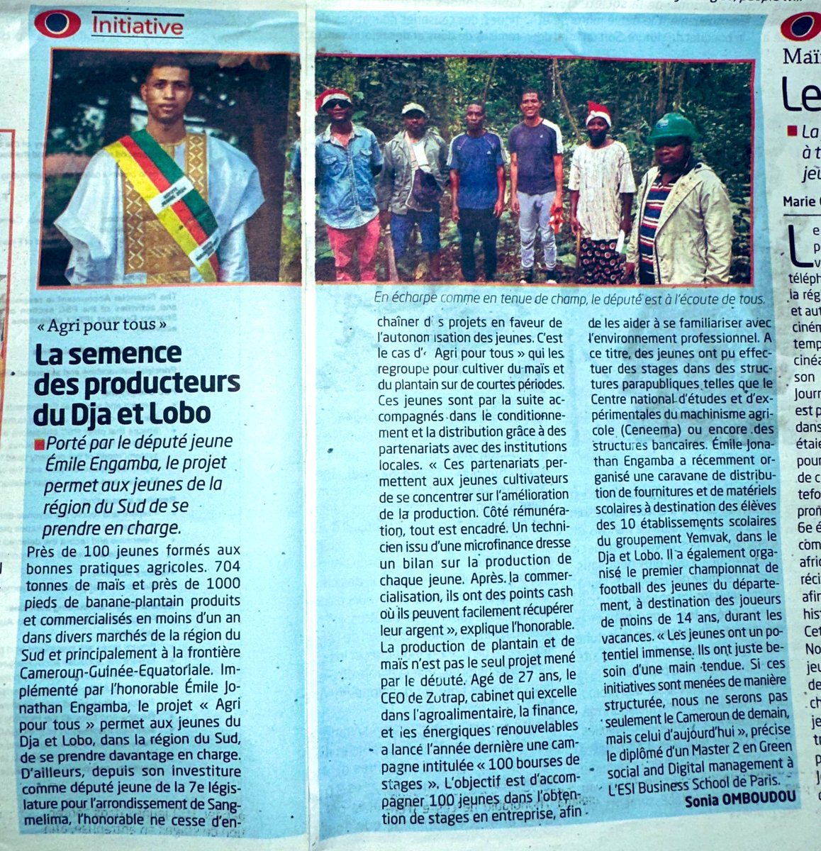 Jonathan Engamba (@engambajonathan) on Twitter photo C’est avec une immense fierté et une profonde gratitude que je remercie <a href="/CamerounTribune/">Cameroon Tribune</a> , ce journal de référence qui informe et éclaire les Camerounais depuis tant d’années.
Merci !
#CamerounTribune #Merci #Engagement #Jeunesse C’est avec une immense fierté et une profonde gratitude que je remercie <a href="/CamerounTribune/">Cameroon Tribune</a> , ce journal de référence qui informe et éclaire les Camerounais depuis tant d’années.
Merci !
#CamerounTribune #Merci #Engagement #Jeunesse