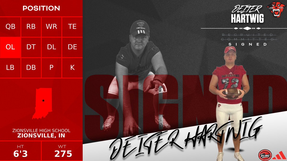 DUAthletics's tweet photo. All of the hard work has led up to this day. Welcome to the DU family, Deiter Hartwig!

#NSD25 #DUWork #DUFootball https://t.co/E0oZuwglMW