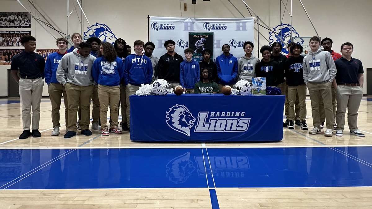 🦁 Congratulations to Sean Taylor! He has committed to play football at Belhaven University! Way to go, Sean!