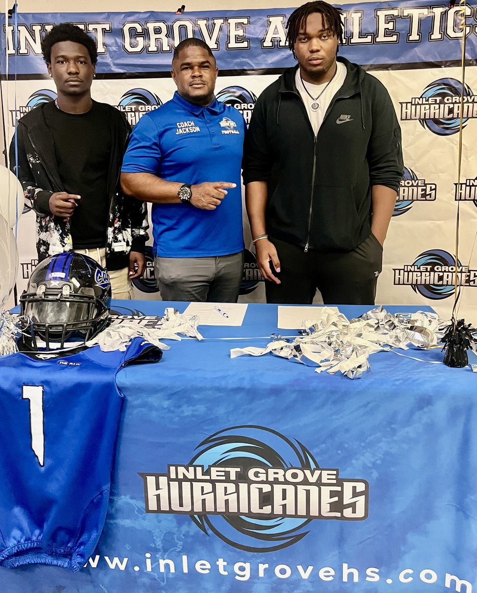 Rashad D. Jackson (@coachjackson7) on Twitter photo Letβs say congratulations to our star βοΈ student Athletes on signing their scholarship today ππβοΈπ₯π #SigningDay
<a href="/InletGroveFB/">Inlet Grove</a> <a href="/temarionfoster/">Temarion foster</a> <a href="/NicholasRoyal54/">Nicholas Royal (25)</a> <a href="/_BrianBoston/">brian boston</a>
<a href="/HBANKS03/">Hikeem Banks</a> Letβs say congratulations to our star βοΈ student Athletes on signing their scholarship today ππβοΈπ₯π #SigningDay
<a href="/InletGroveFB/">Inlet Grove</a> <a href="/temarionfoster/">Temarion foster</a> <a href="/NicholasRoyal54/">Nicholas Royal (25)</a> <a href="/_BrianBoston/">brian boston</a>
<a href="/HBANKS03/">Hikeem Banks</a>