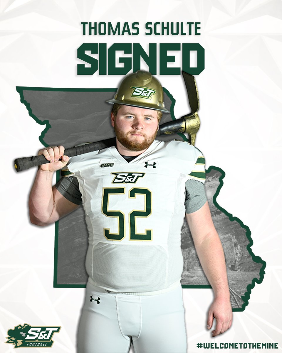 S&T Football (@miners_fb) on Twitter photo ๐ง๐ต๐ผ๐บ๐ฎ๐ ๐ฆ๐ฐ๐ต๐๐น๐๐ฒ | ๐ข๐ | ๐ก๐ถ๐
๐ฎ, ๐ ๐ผ.
Schulte is a junior transfer from Missouri State University. He is a 6'1, 285-lb offensive lineman that has played in eight games for the Bears. He also earned a spot on the AD honor roll.
#minerpride #welcometothemine ๐ง๐ต๐ผ๐บ๐ฎ๐ ๐ฆ๐ฐ๐ต๐๐น๐๐ฒ | ๐ข๐ | ๐ก๐ถ๐
๐ฎ, ๐ ๐ผ.
Schulte is a junior transfer from Missouri State University. He is a 6'1, 285-lb offensive lineman that has played in eight games for the Bears. He also earned a spot on the AD honor roll.
#minerpride #welcometothemine