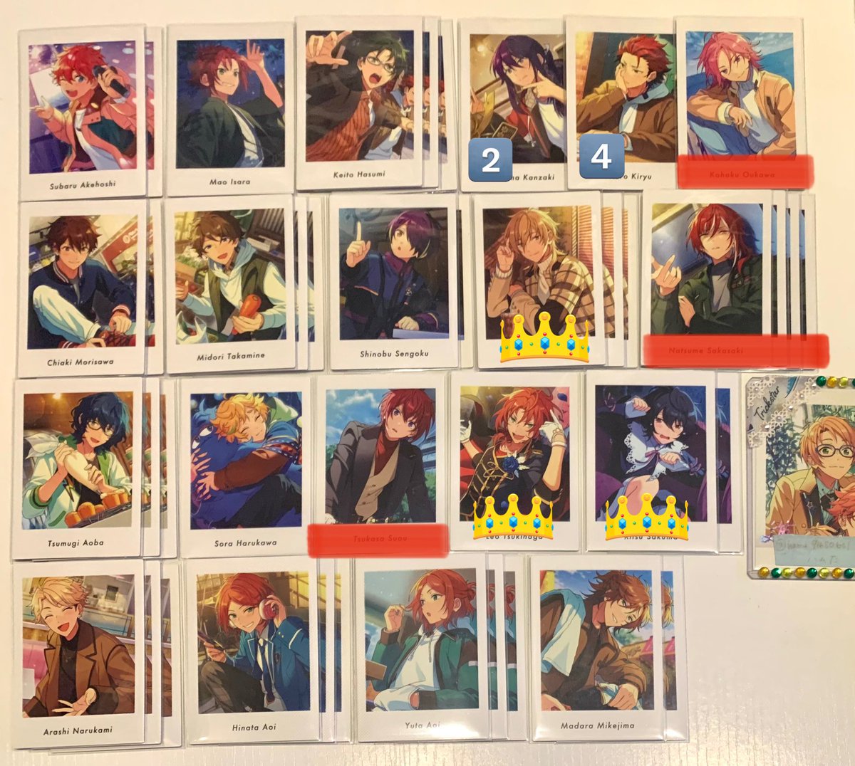 hamu71650631's tweet photo. ＊交換＊ あんスタ ぱしゃっつ vol.5 Action private

譲＊ 画像7枚目まで

求＊ 英智 茨 泉 真 凪砂 巽
         画像8枚目 (👑＞赤線＞無地)

郵送📮条件等8枚目参照。
2枚～纏めての方優先。
↓ https://t.co/dP9E5SrILI