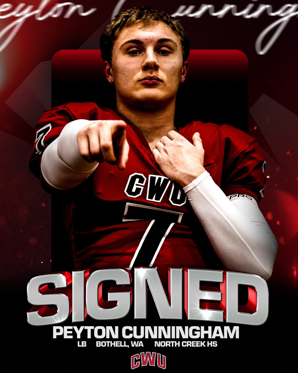 🖊️SIGNED

PEYTON CUNNINGHAM - LB

🏠North Creek HS

“Peyton is a great addition to our program. He played a lot of different positions at his high school. Peyton brings phenomenal athleticism to our LB room!” - Coach Torgerson